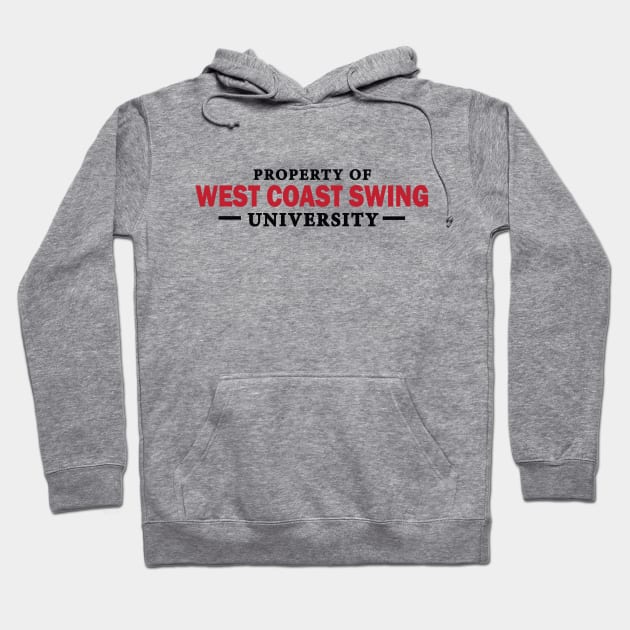 West Coast Swing University Hoodie by Love2Dance